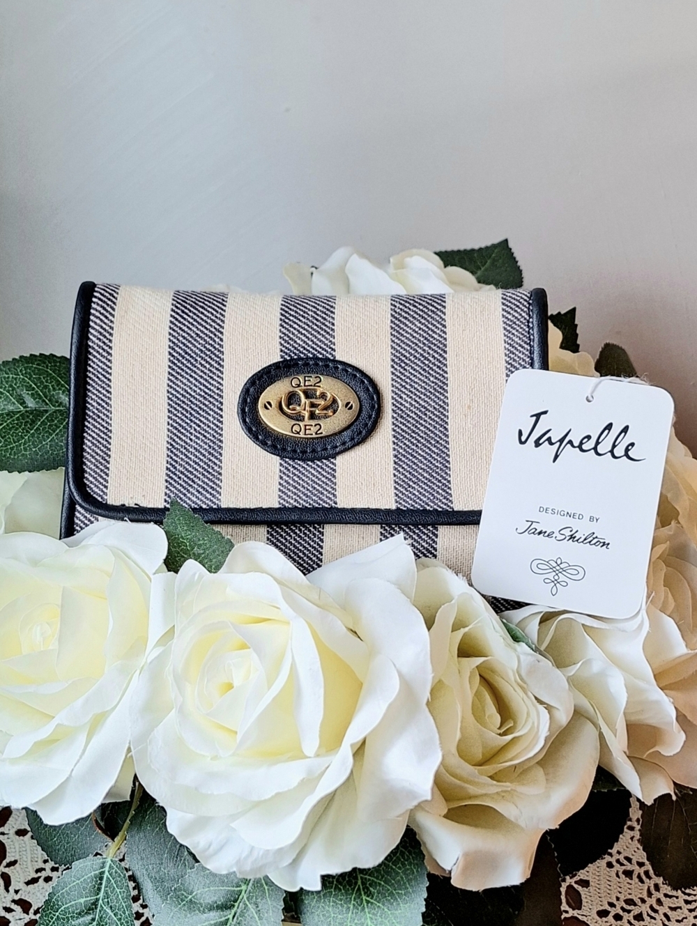 Jane Shilton "Japelle" Canvas Wallet, #64-530-213, NWT